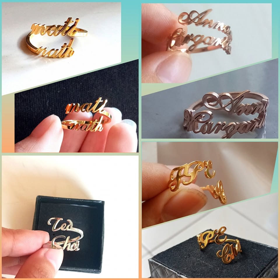 Double Name Customize Ring