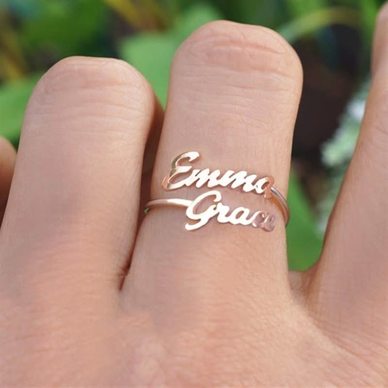 Double Name Customize Ring