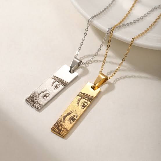 Personalized Eye Necklace – Stainless Steel Evil Eye Pendant