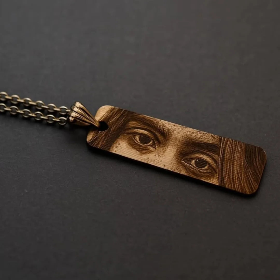 Personalized Eye Necklace – Stainless Steel Evil Eye Pendant